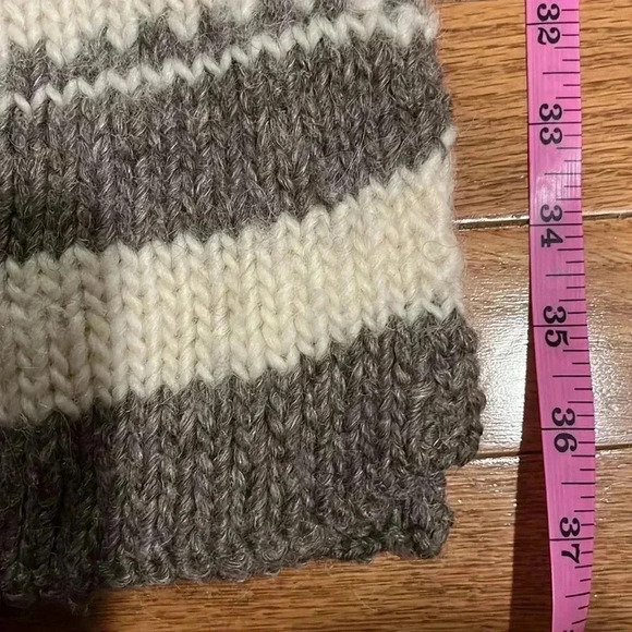 [10”*74”]Denim Supply Wool Alpaca Linen Chunky Knit  Scarf Rare - Picture 4 of 4